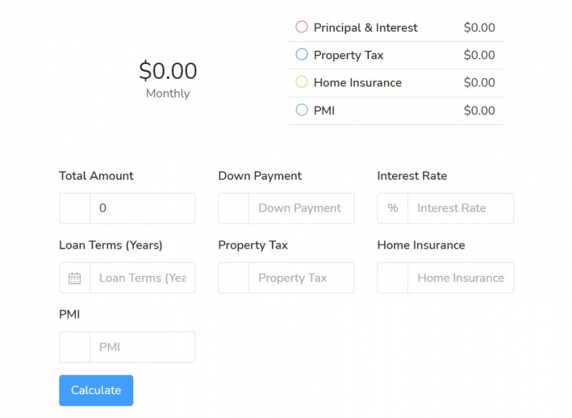 Mortgage calculator free our property team